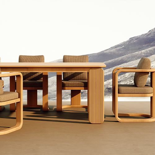 Luxury Solid Teak Outdoor Dining Set KMD18025