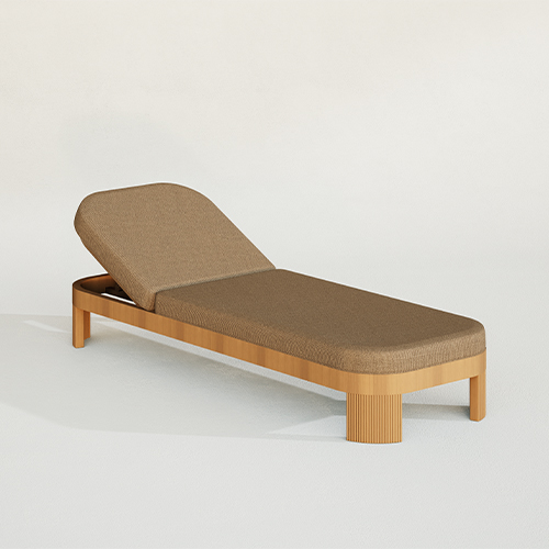 Luxury Teak Outdoor Sun Loungers KMD18026