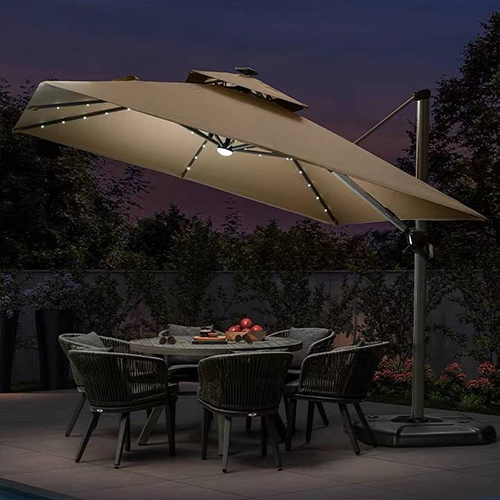 Luxury LED Patio Cantilever Umbrellas KM8602