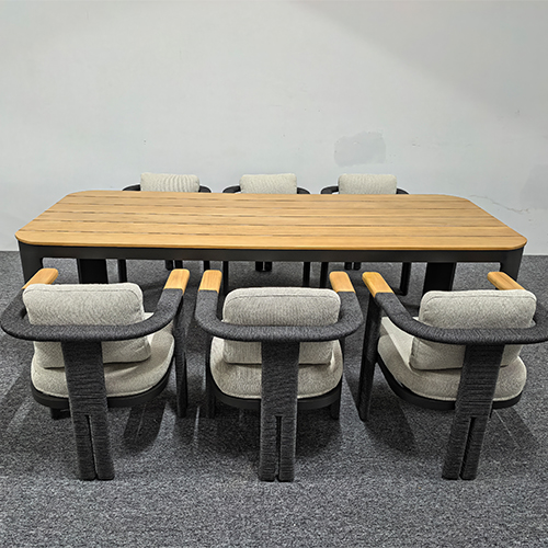 Modern Aluminum Outdoor Table Set KMD18004