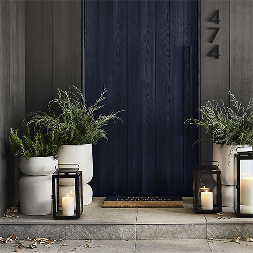 Modern Concrete Round Outdoor Planters KM9008