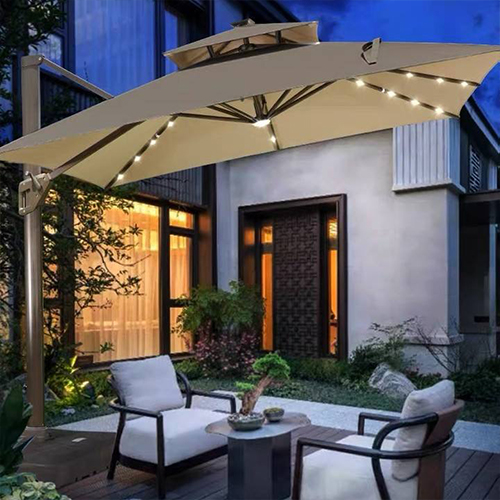 Luxury LED Patio Cantilever Umbrellas KM8602