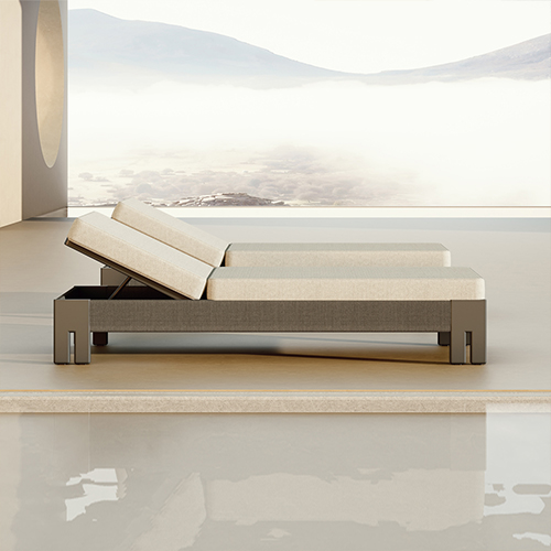 High-end Teak Woven Sun Loungers KMD18002