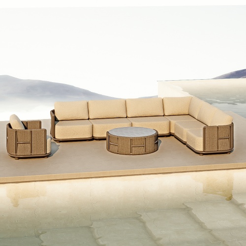 Modular Aluminum Outdoor Sofa Set KMD18010