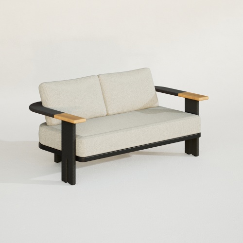 Modern Aluminum Rope Woven Two Seating Sofa KMD18001