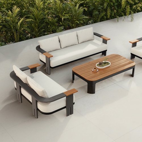 Modern Aluminum Rope Woven Single Sofa KMD18001