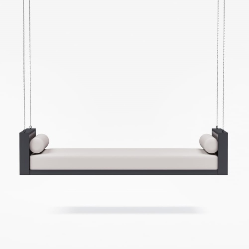 Modern Aluminum Hand-woven 2-Seater Swing Chair KM6707