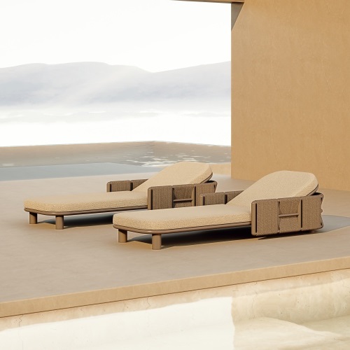 Modern Aluminum Woven Sun Lounger KMD18010