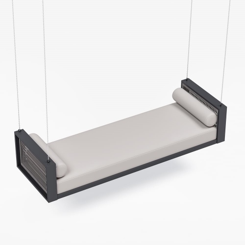 Modern Aluminum Hand-woven 2-Seater Swing Chair KM6707