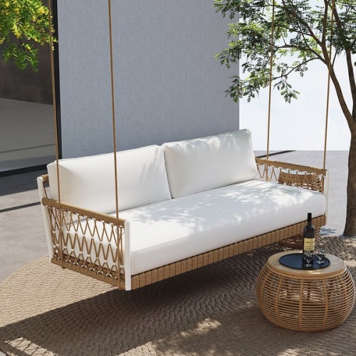 Aluminum Rope Woven 2-Seater Swing Chair KM6703