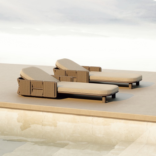 Modern Aluminum Woven Sun Lounger KMD18010