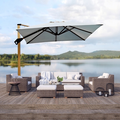 High-end Aluminum Cantilever Umbrellas KMS8601-2B-1