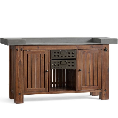 Premium Solid Teak Outdoor Kitchen Cabinets KMO1505