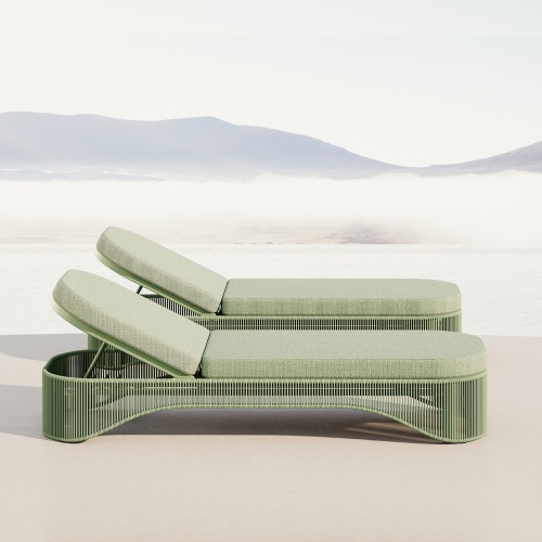 Aluminum Turquoise Series Sun Lounger KMD 18006