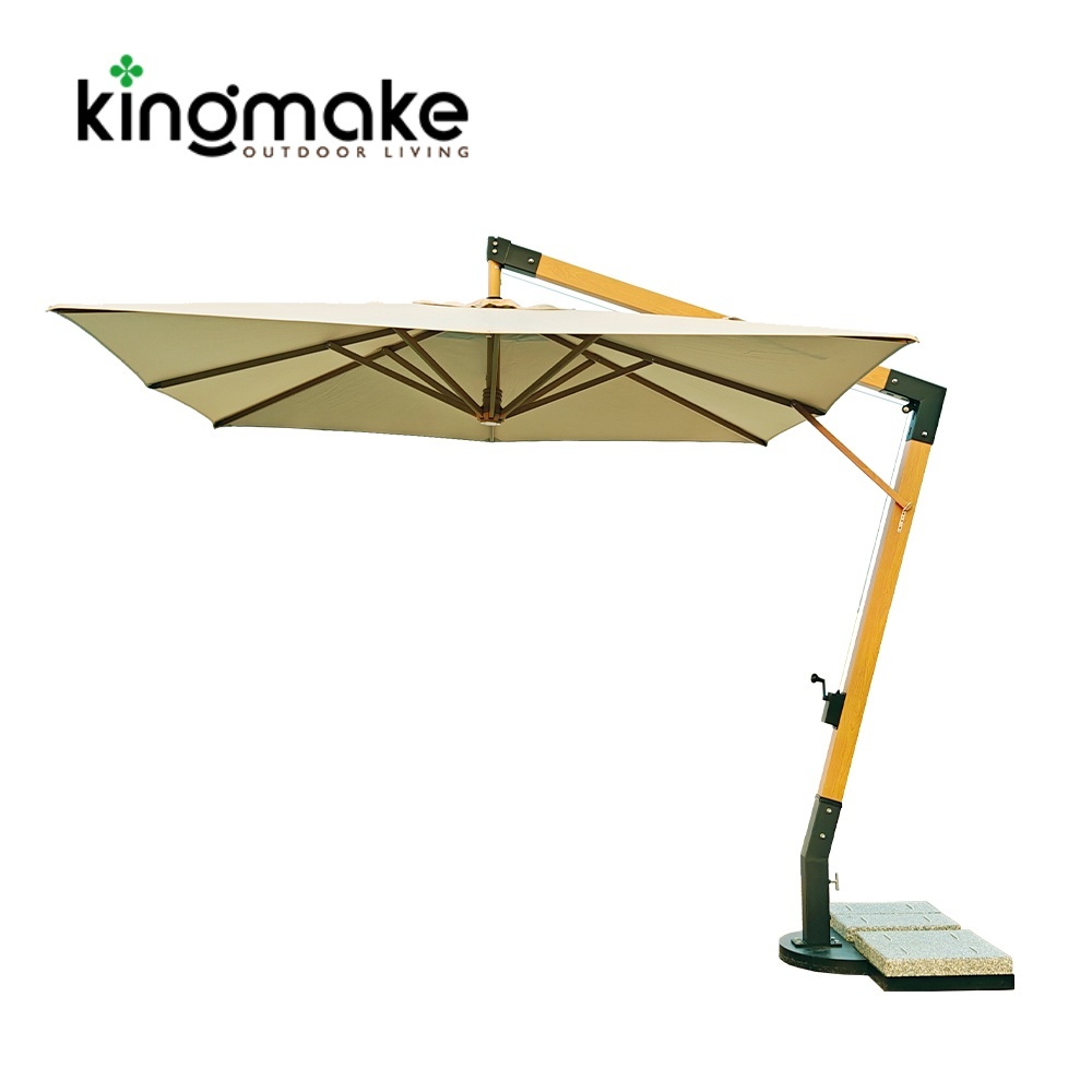 High-end Aluminum Square Cantilever Umbrellas KMS8605-5A 