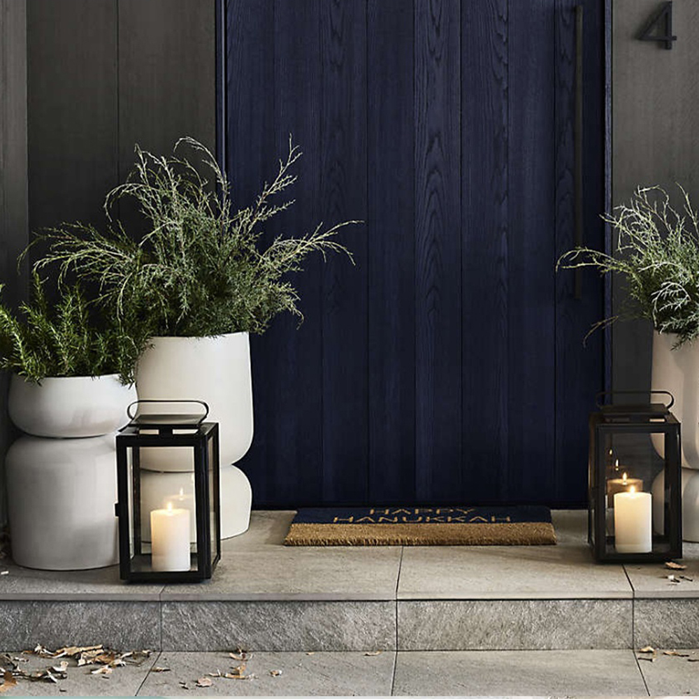 Modern Concrete Round Outdoor Flower Pot KM9008