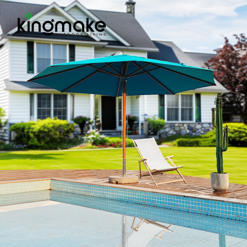 Simple Aluminum Round Outdoor Umbrella KMS8603-4A
