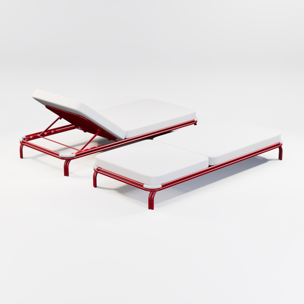 Modern Aluminum Afterglow Collection Sun Lounger KM18013