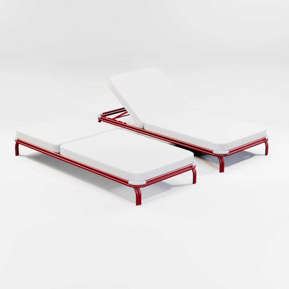 Modern Aluminum Afterglow Collection Sun Lounger KM18013