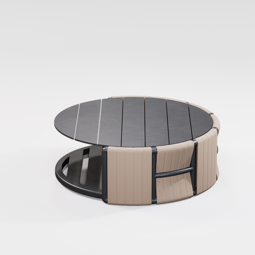 High-end Aluminum Outdoor Sofa Set KMD18010