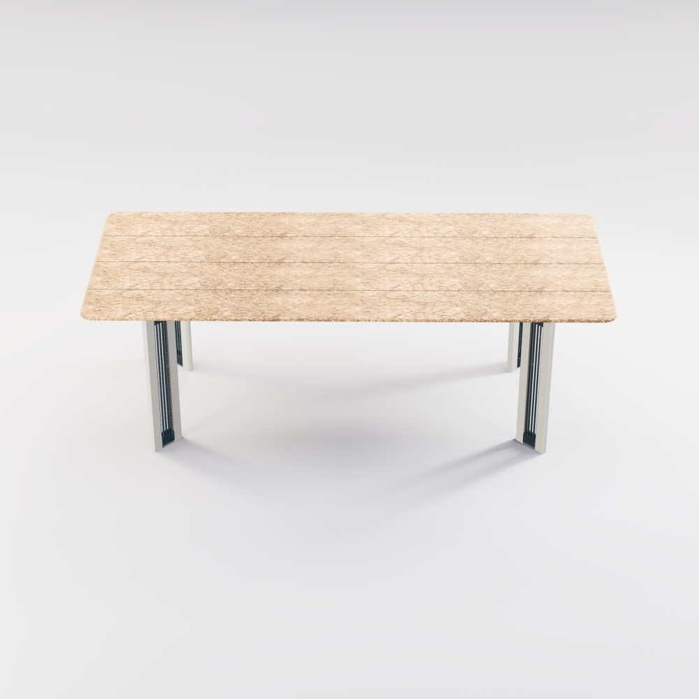 Modern Aluminum URound Collection Dining Set KM18014