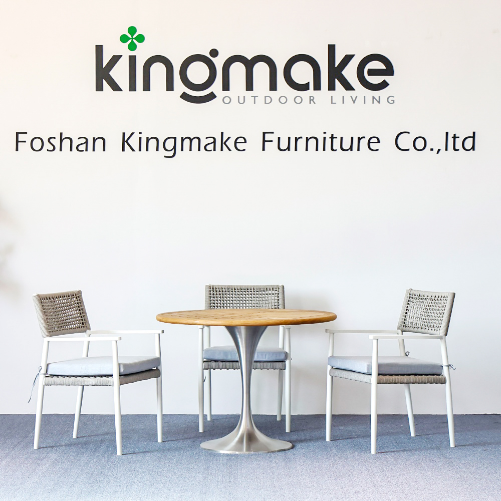 Modern Aluminum Woven Outdoor Dining Set KM18018