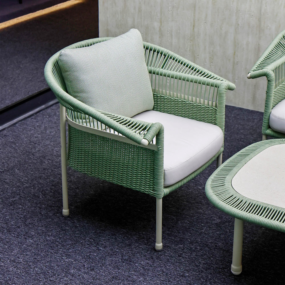 Contemporary Aluminum Woven Outdoor Sofa KM18022