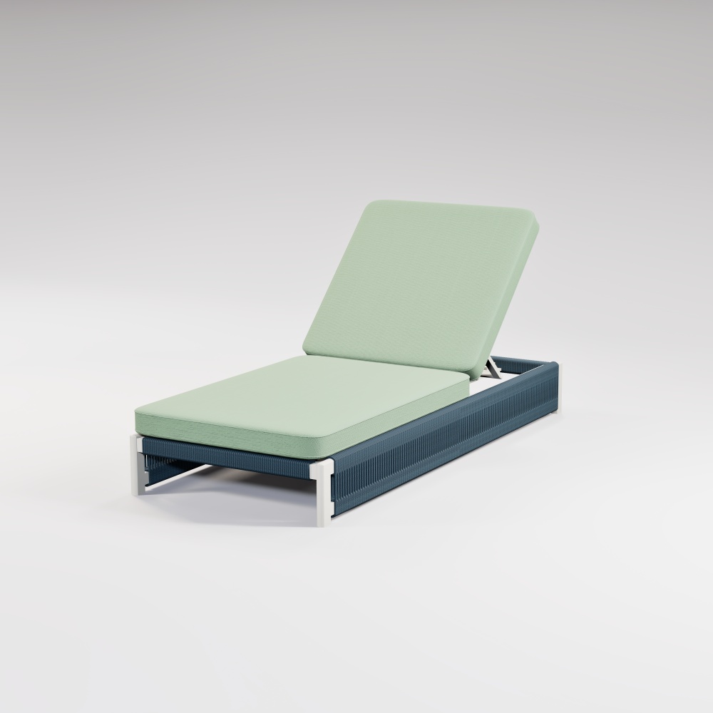 Modern Aluminum URound Collection Sun Lounger KM18014