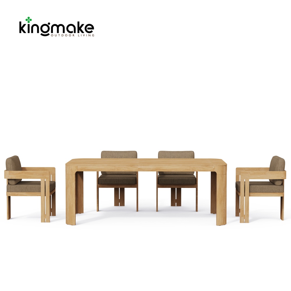 Modern Teak Neo Collection Outdoor Dining Set KMD18026-T