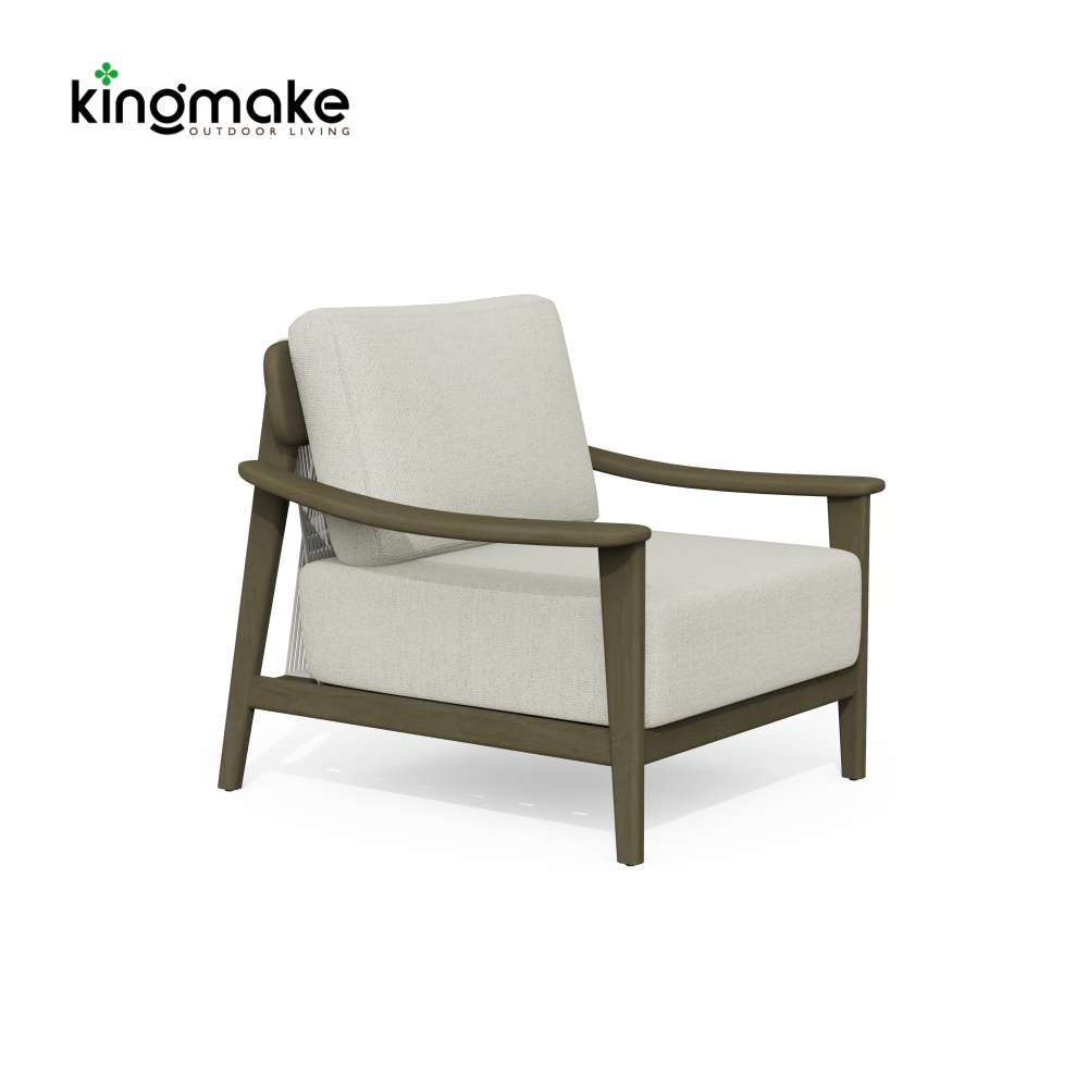 Modern Aged Teak Kael Collection Three-Seating Sofa KMD18027