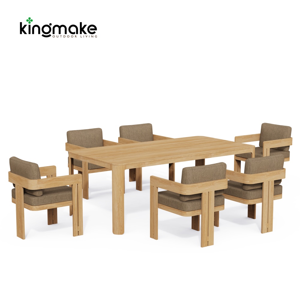 Modern Teak Neo Collection Outdoor Dining Set KMD18026-T