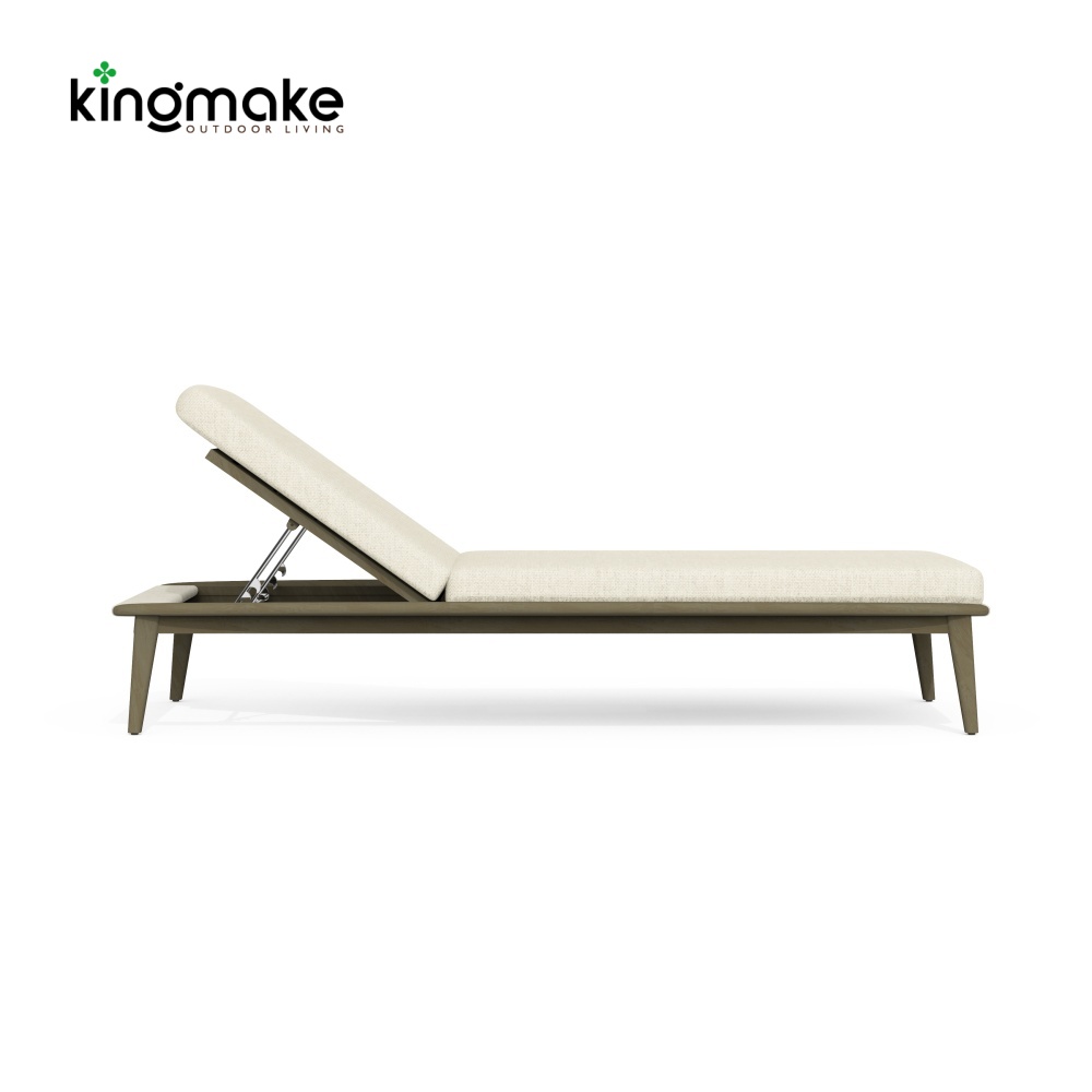 Modern Aged Teak Kael Collection Sun Loungers KMD18027