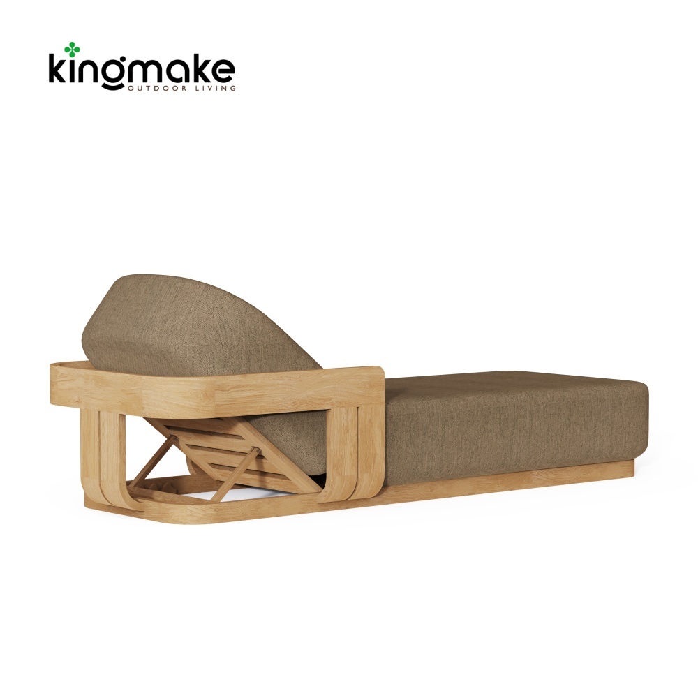 Modern Teak Neo Collection Sun Lounger KM18026-T