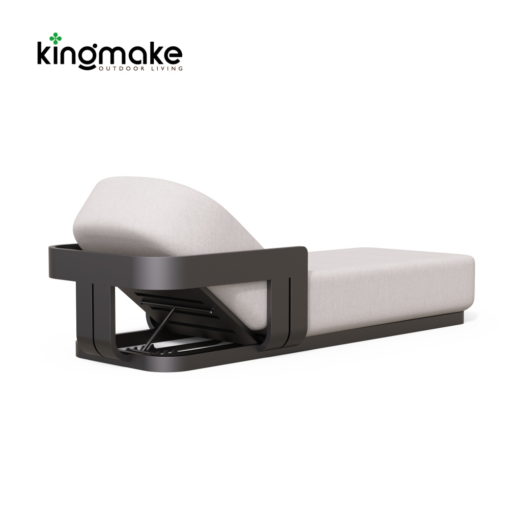 Modern Aluminum Neo Collection Adjustable Sun Lounger KM18026