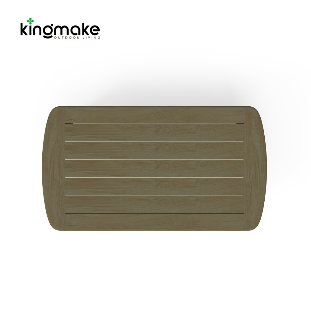 Modern Aged Teak Kael Collection Outdoor Sofa KMD18027