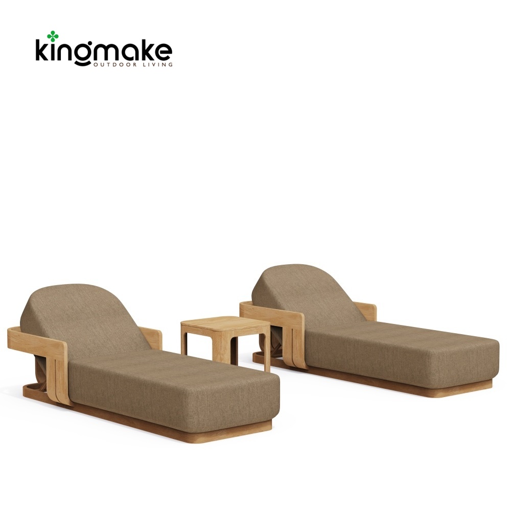 Modern Teak Neo Collection Sun Lounger KM18026-T