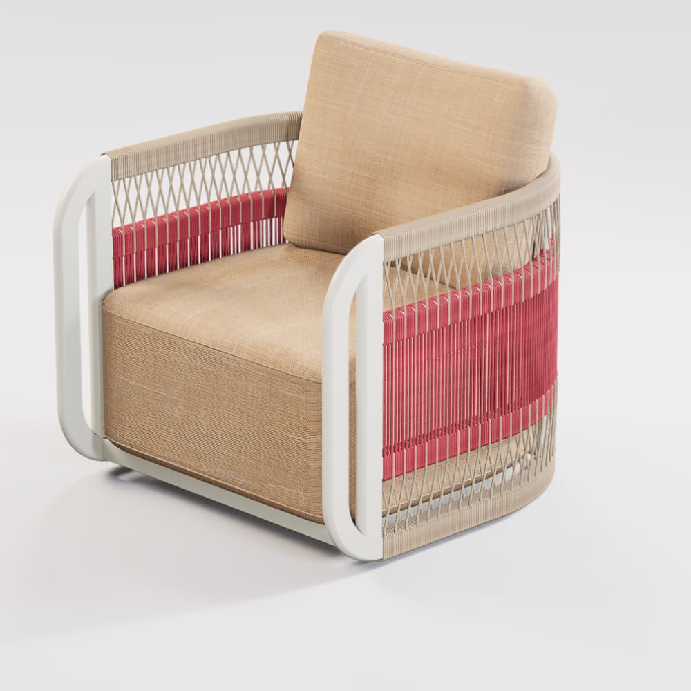 All-Weather Wicker Outdoor Swivel Armchair KMD18029