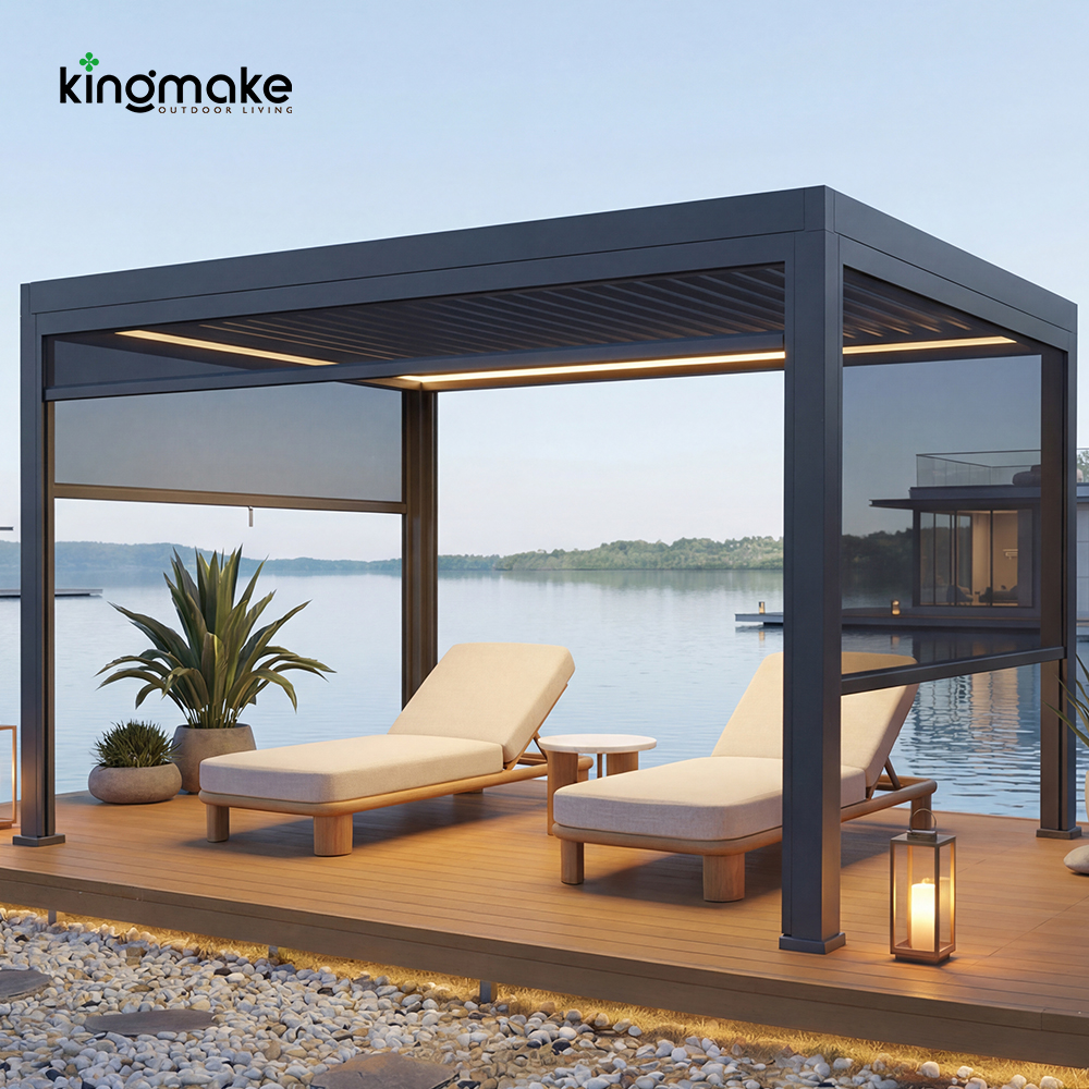 Modern Adjustable Aluminum Pergola KM18039-1