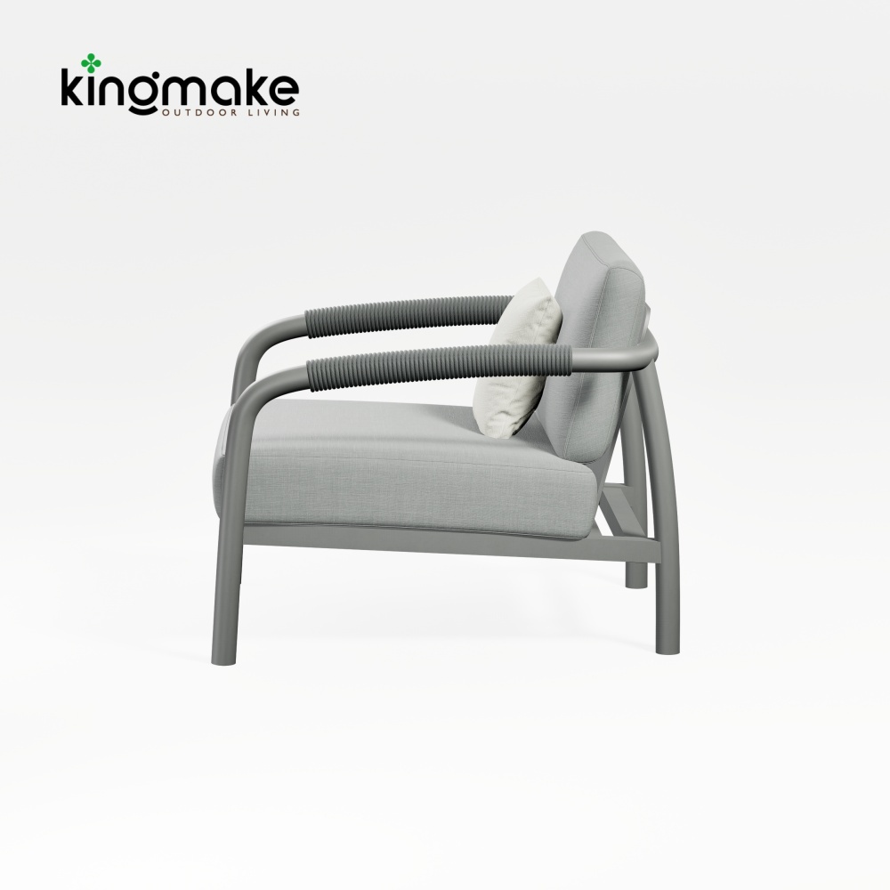 Waterproof Aluminum Rolla Collection Outdoor Sofa KM18035