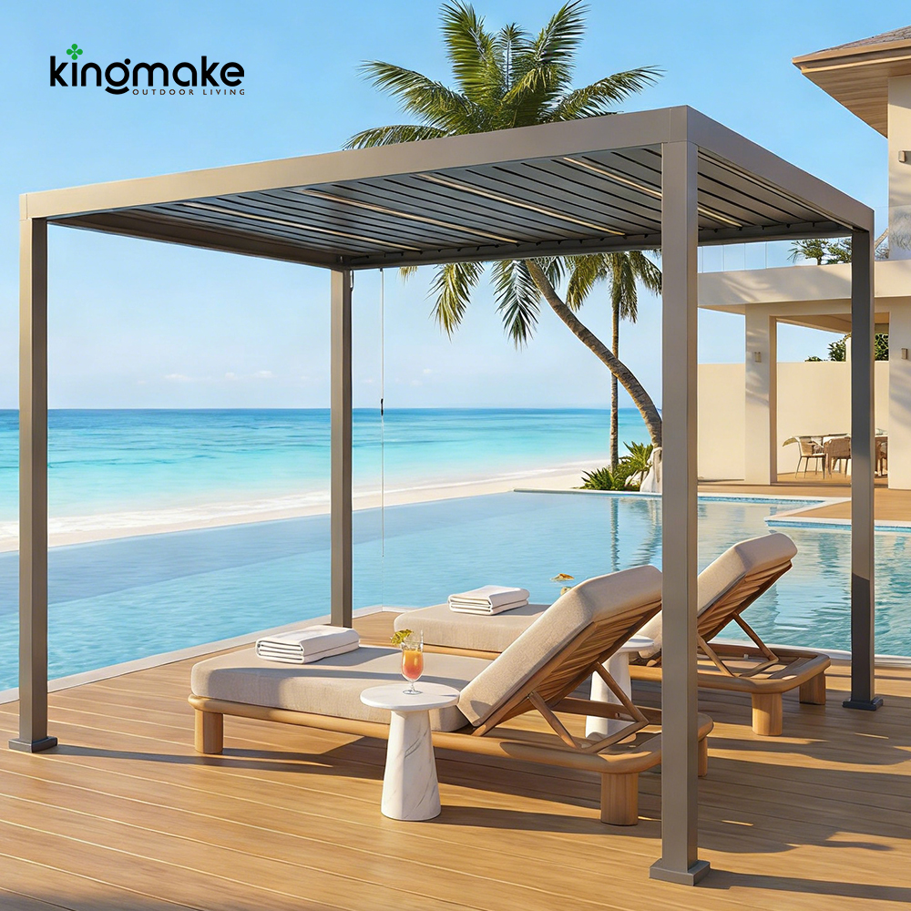 Modern Adjustable Aluminum Pergola KM18039-1