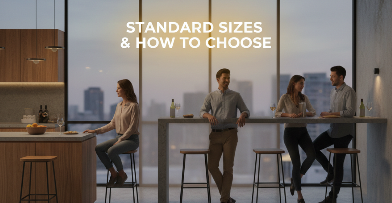 Bar Stool Height Guide: Standard Sizes & How to Choose Correctly