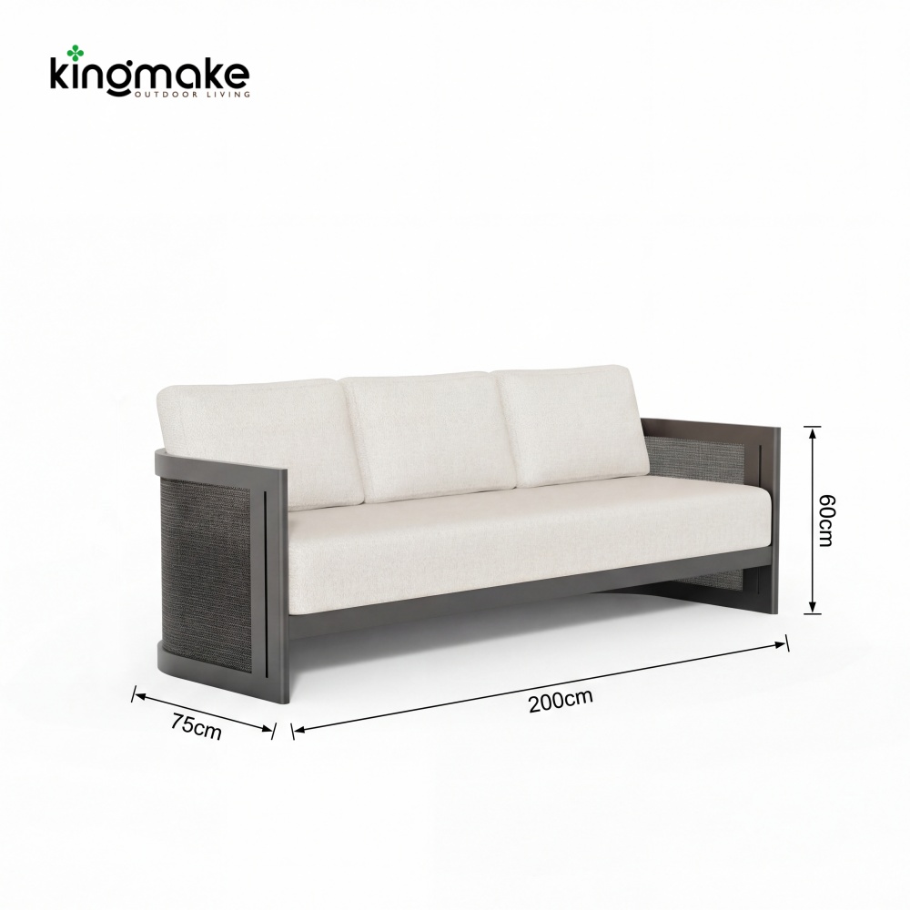 High-End Aluminum Outdoor Sofa KM18040
