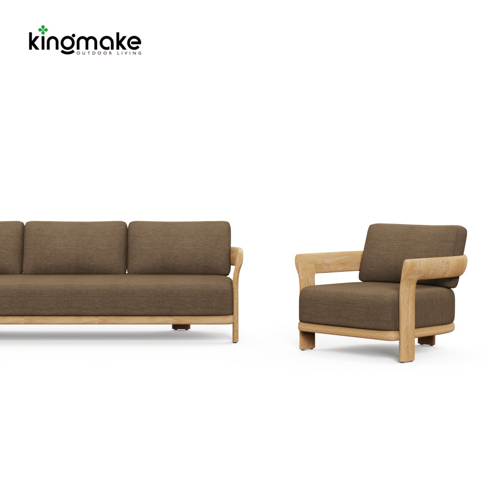 Natural Teak Tider Collection Outdoor Sofa KM18036