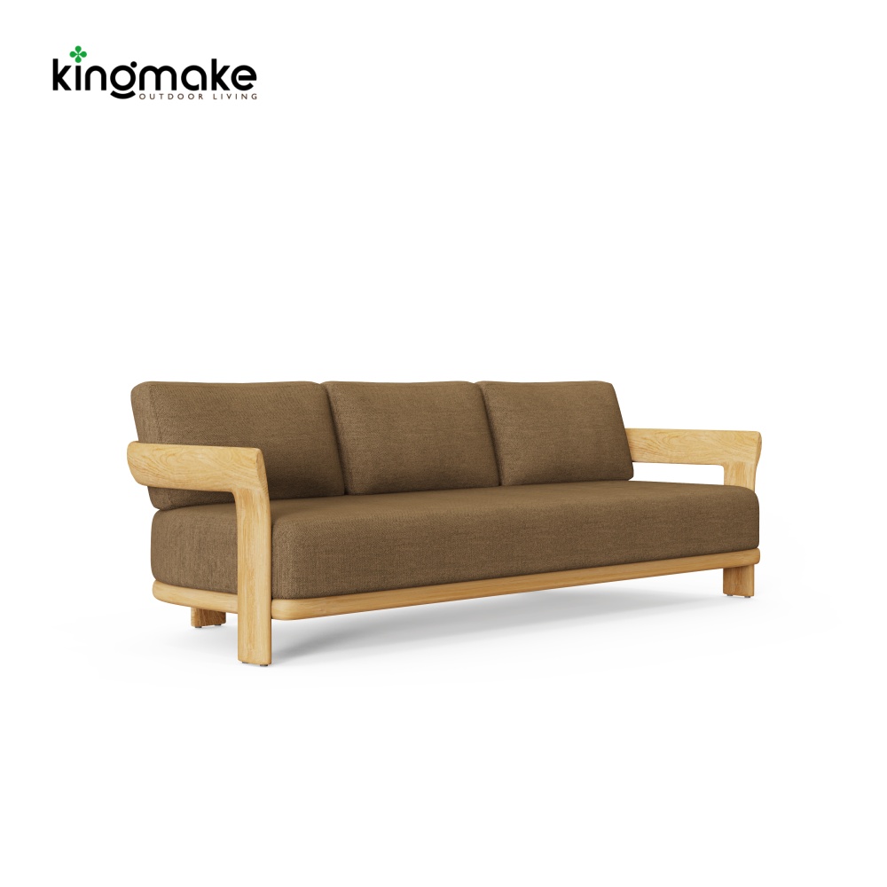 Natural Teak Tider Collection Outdoor 3- Seater Sofa KM18036