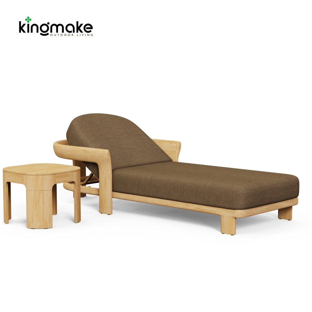 Natural Teak Tider Collection Sun Lounger KM18036