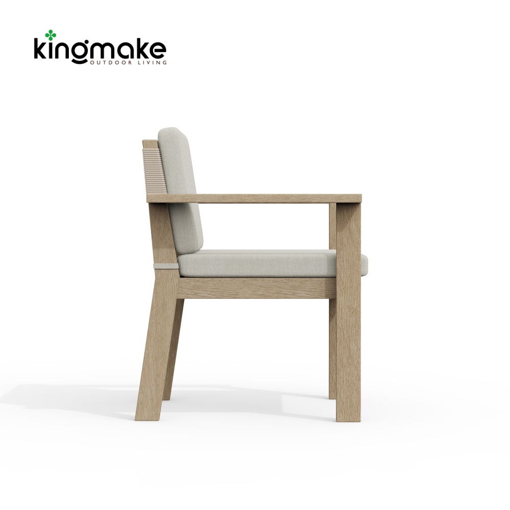 Modern Teak Outdoor Dining Set KMD18038
