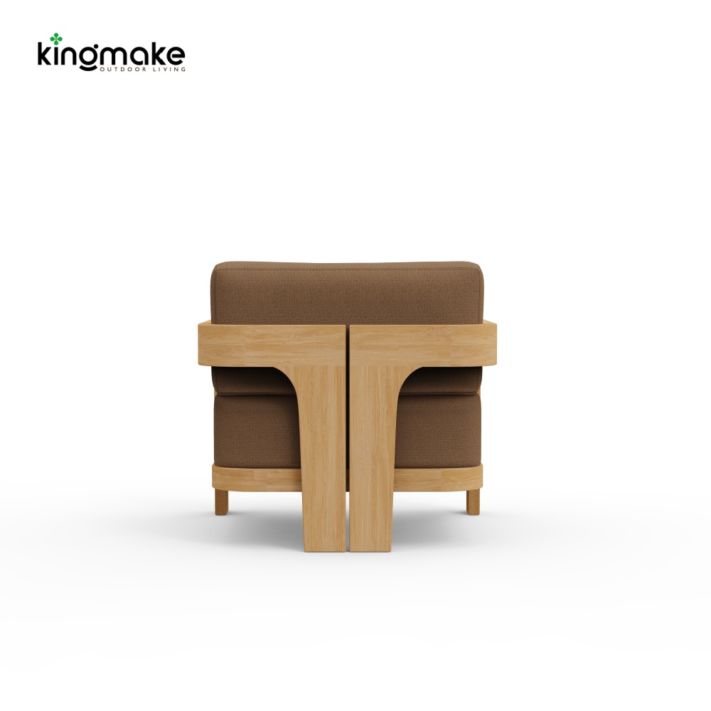 luxury teak malta collection single sofa 