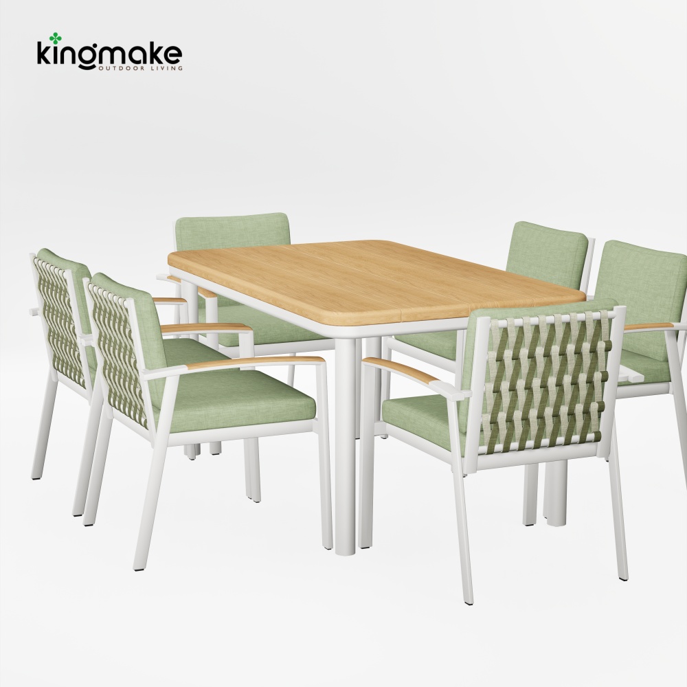 modern aluminum vintis collecton dining set
