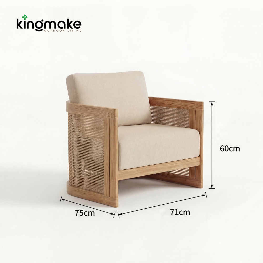 premium solid teak capri collection sofa set