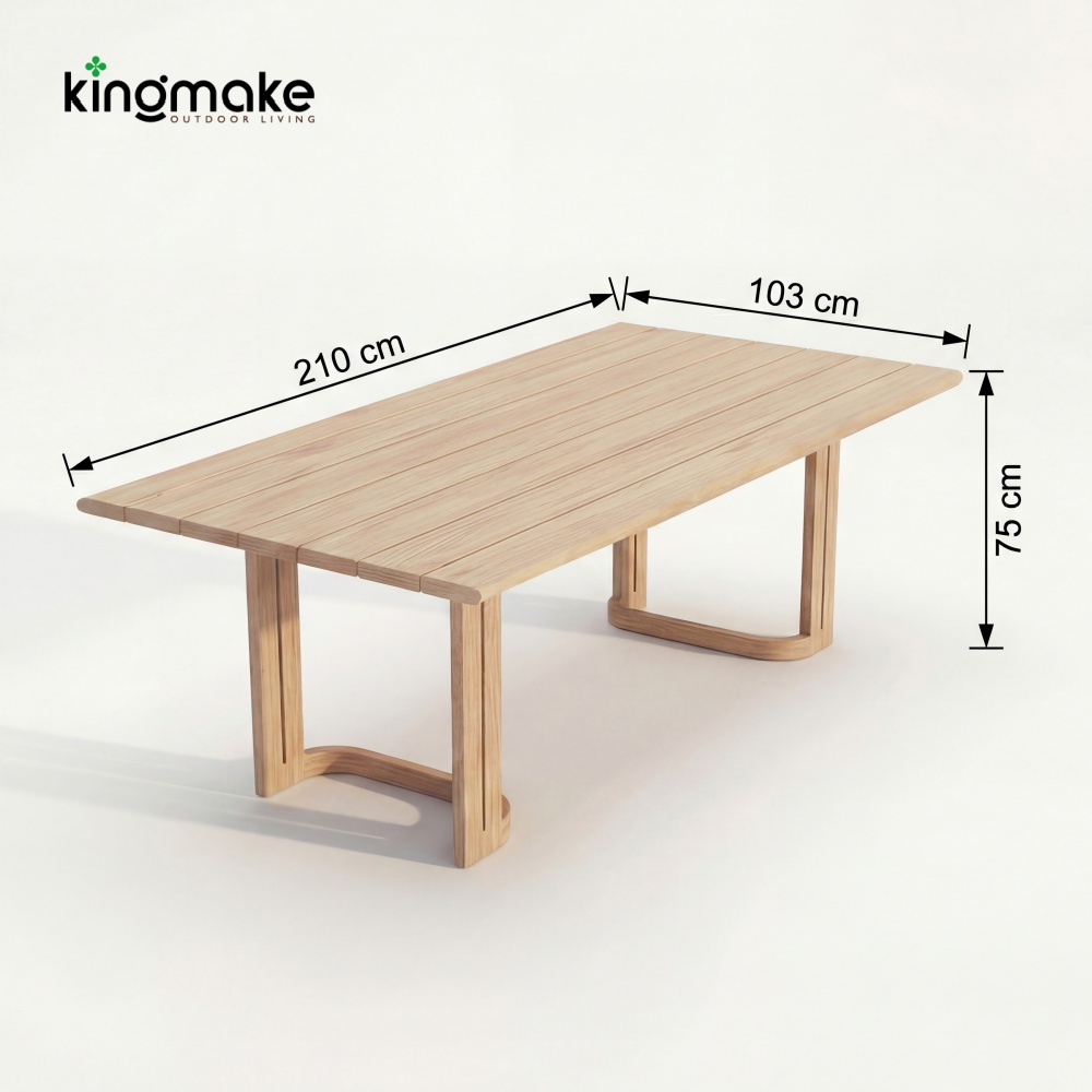 wood grain aluminum capri collection dining set